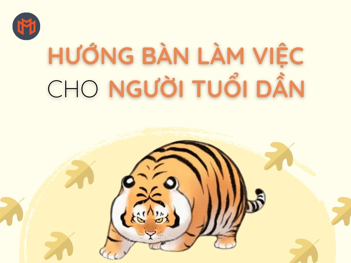 Hường ngồi làm việc theo phong thủy cho người tuổi Dần