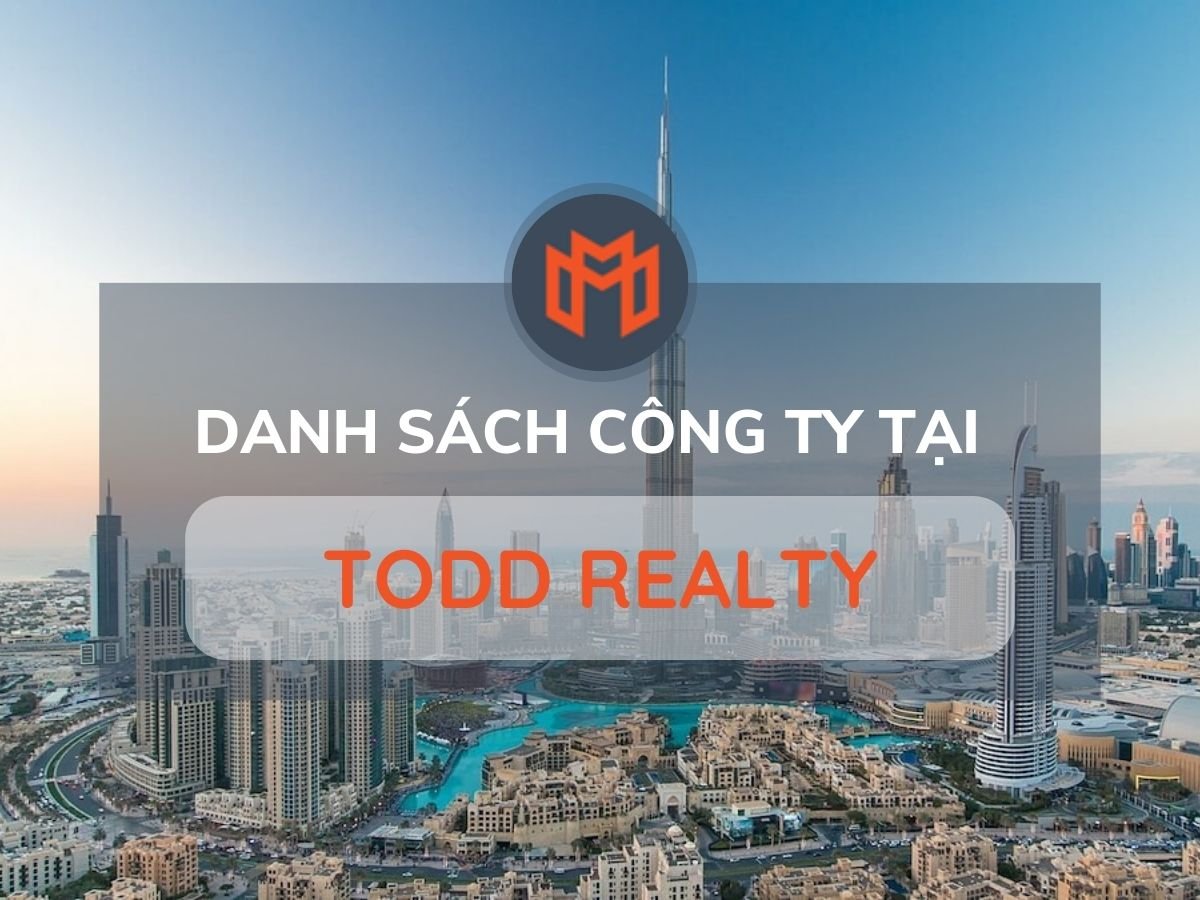 Danh sách các công ty thuê văn phòng tại cao ốc Todd Realty, Quận 2