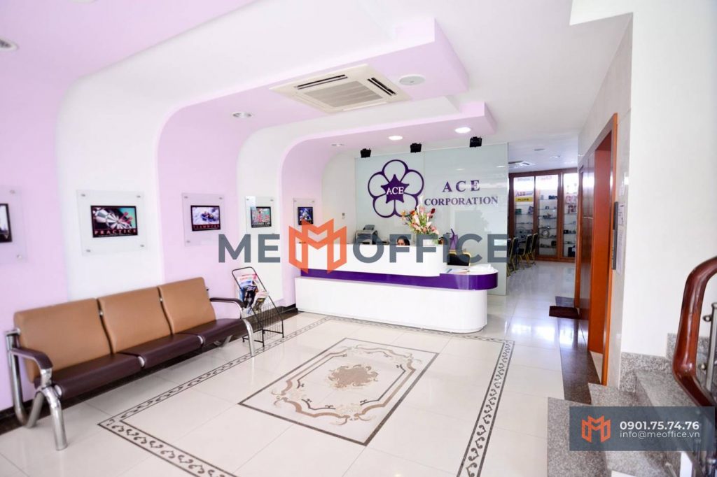 Sảnh lễ tân văn phòng cho thuê ACE Building (451.24.4 Tô Hiến Thành, Phường 14, Quận 10) - Hotline 0901.75.74.76
