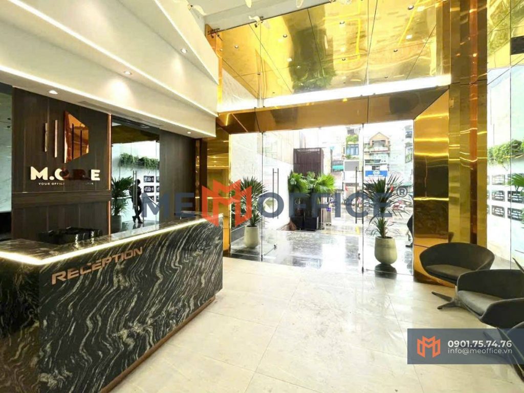 Sảnh lễ tân văn phòng cho thuê M.O.R.E Tower 89 - Vital Building (89 Phan Đình Phùng, Phường 17, Quận Phú Nhuận) - Hotline 0901.75.74.76