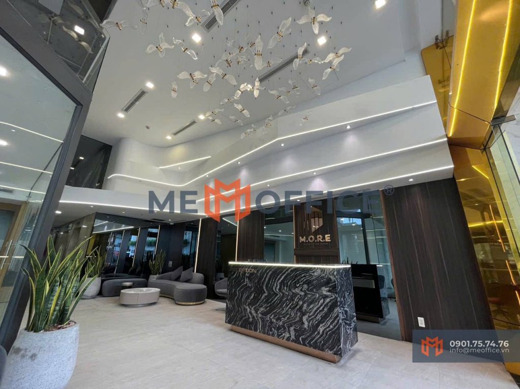 Sảnh lễ tân văn phòng cho thuê M.O.R.E Tower 89 - Vital Building (89 Phan Đình Phùng, Phường 17, Quận Phú Nhuận) - Hotline 0901.75.74.76