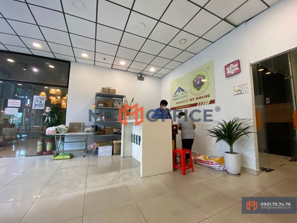 Sảnh lễ tân văn phòng cho thuê Topaz Garden & Center (4 Trịnh Đình Thảo, Phường Hoà Thạnh, Quận Tân Phú) - Hotline 0901.75.74.76