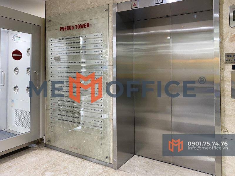 Thang máy văn phòng cho thuê PVFCCo Tower (43 Mạc Đĩnh Chi, Phường Đa Kao, Quận 1)- Hotline 0901.75.74.76
