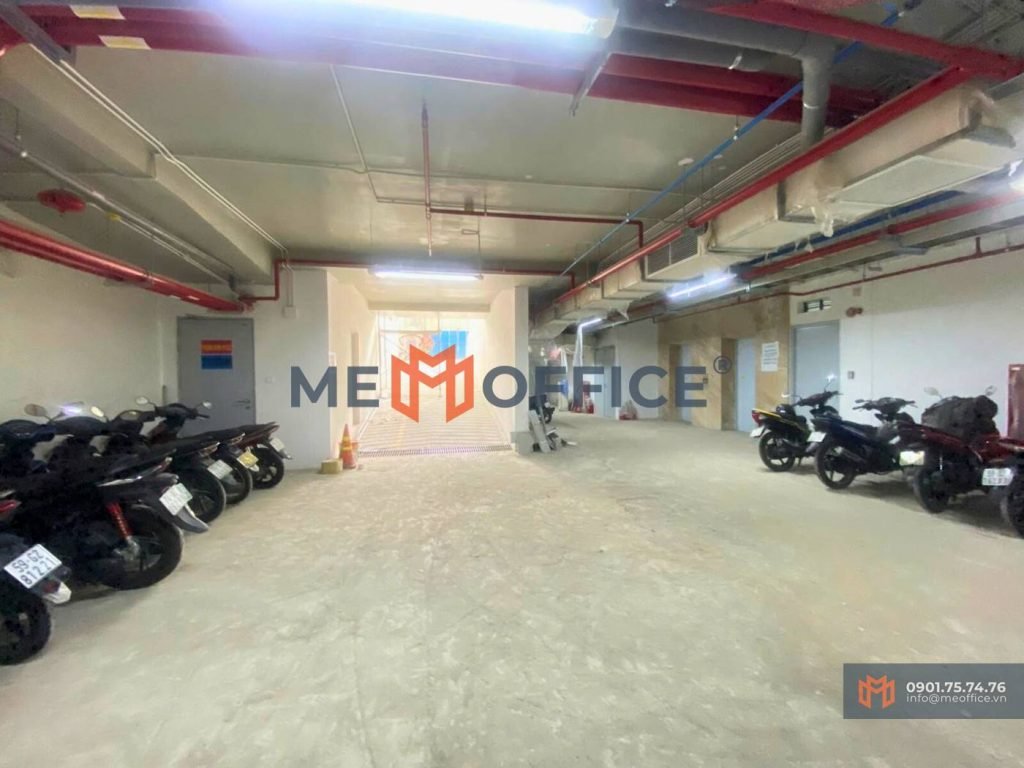 Tầng hầm văn phòng cho thuê Wings Tower (380 Trần Hưng Đạo, Phường 2, Quận 5)- Hotline 0901.75.74.76