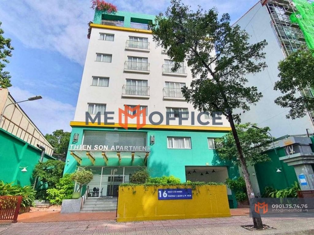 Tổng quan văn phòng cho thuê Thiên Sơn Apartment (16 Ngô Thời Nhiệm, Phường Xuân Hòa, TP.HCM - Phường 7, Quận 3) - Hotline 0901.75.74.76