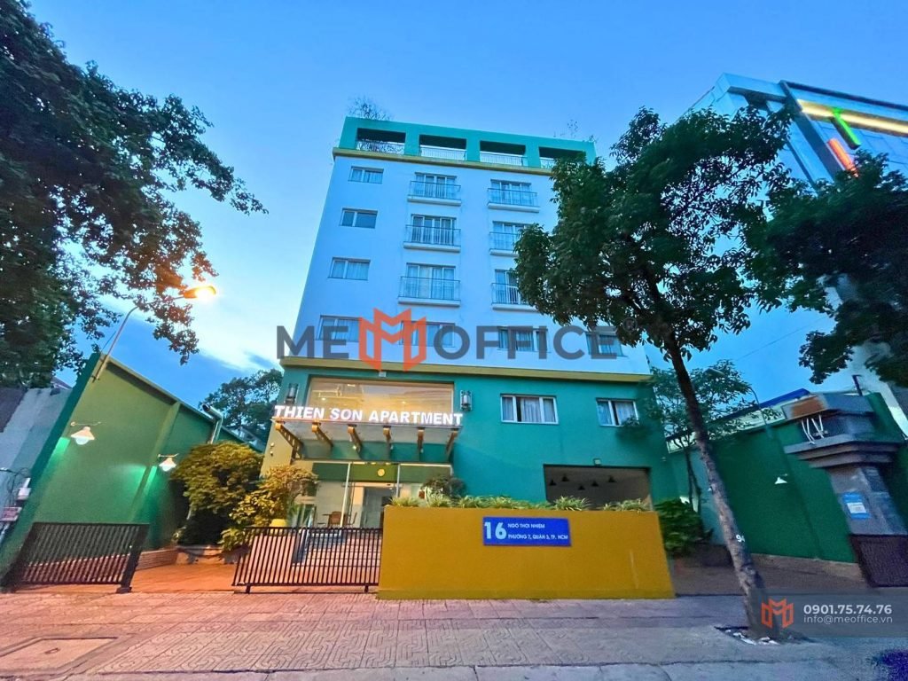 Tổng quan văn phòng cho thuê Thiên Sơn Apartment (16 Ngô Thời Nhiệm, Phường Xuân Hòa, TP.HCM - Phường 7, Quận 3) - Hotline 0901.75.74.76