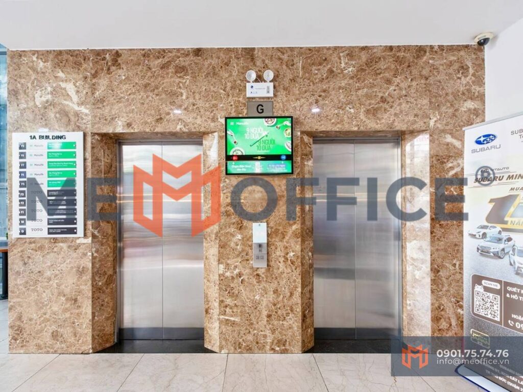 Thang máy văn phòng cho thuê 1A Building - 1A Phạm Ngọc Thạch, Phường Sài Gòn, TP.HCM (P. Bến Nghé, Q1) - Hotline 0901.75.74.76