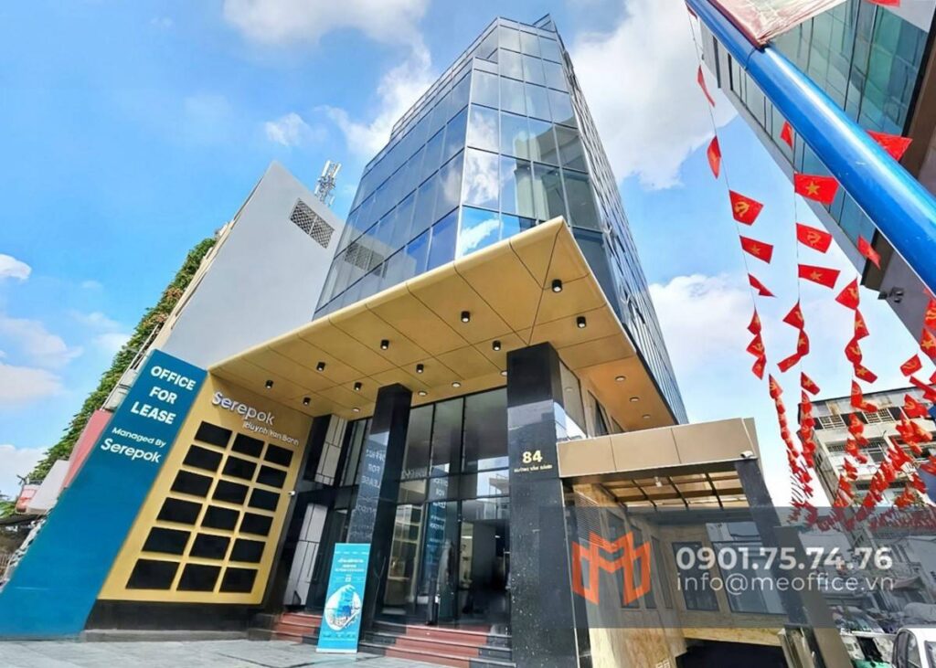 Toàn cảnh cao ốc văn phòng cho thuê Serepok 84 Huỳnh Văn Bánh, Phường Cầu Kiệu, Quận Phú Nhuận, TP.HCM - Hotline 0901.75.74.76