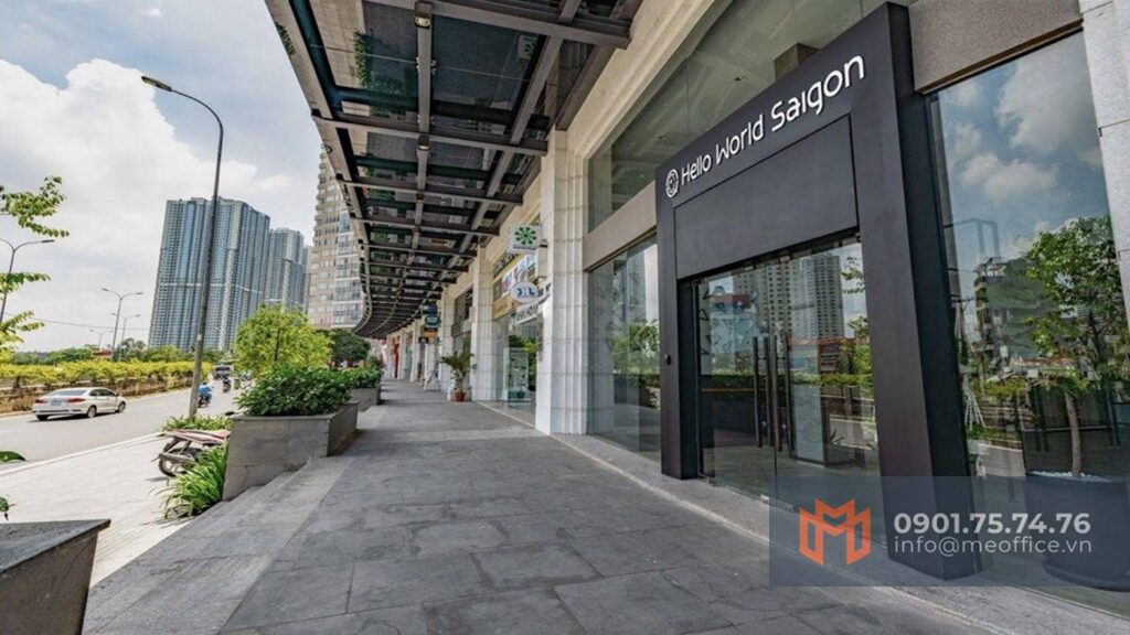 Mặt trước tòa nhà văn phòng cho thuê Savista Zeta Building, 92A Nguyễn Hữu Cảnh, Phường Thạnh Mỹ Tây, TP.HCM (P.22, Quận Bình Thạnh) - Hotline 0901.75.74.76
